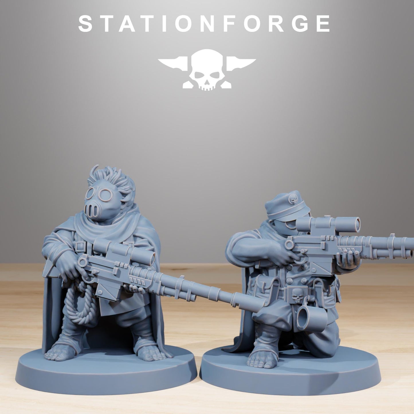 GrimGuard Skulldarts, Death Korps Proxy, Sci-Fi Wargames Miniatures by STATIONFORGE