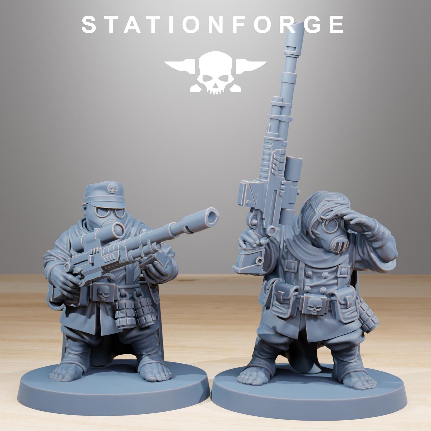 GrimGuard Skulldarts, Death Korps Proxy, Sci-Fi Wargames Miniatures by STATIONFORGE