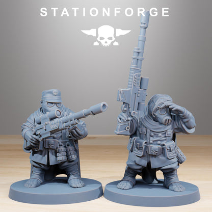GrimGuard Skulldarts, Death Korps Proxy, Sci-Fi Wargames Miniatures by STATIONFORGE