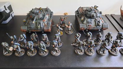 GrimGuard Support Tank, Modular Sci-Fi Guardsmen Vehicle by STATIONFORGE, Sci-fi Wargames Proxy, Imperial Guard Transport ATV