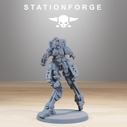 Scavenger Wayfarer 2, Space Techno-bots, modular Sci-Fi warriors by STATIONFORGE, Sci-Fi Wargames Cyber-themed Grimdark miniatures