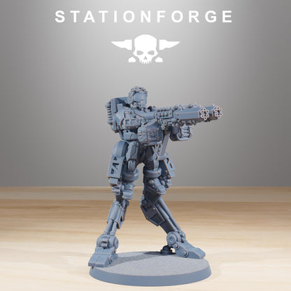 Scavenger Wayfarer 2, Space Techno-bots, modular Sci-Fi warriors by STATIONFORGE, Sci-Fi Wargames Cyber-themed Grimdark miniatures