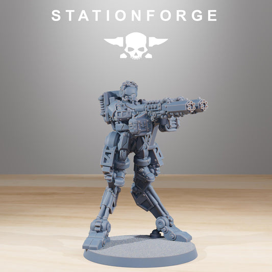 Scavenger Wayfarer 2, Space Techno-bots, modular Sci-Fi warriors by STATIONFORGE, Sci-Fi Wargames Cyber-themed Grimdark miniatures