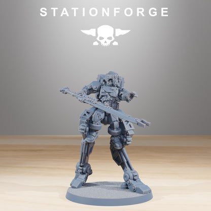 Scavenger Wayfarer 2, Space Techno-bots, modular Sci-Fi warriors by STATIONFORGE, Sci-Fi Wargames Cyber-themed Grimdark miniatures