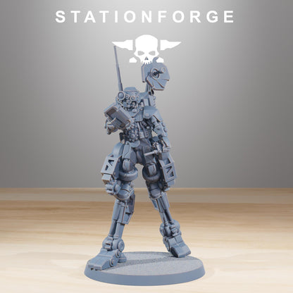 Scavenger Wayfarer 2, Space Techno-bots, modular Sci-Fi warriors by STATIONFORGE, Sci-Fi Wargames Cyber-themed Grimdark miniatures