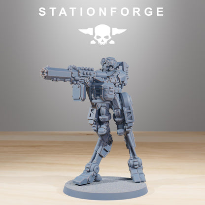 Scavenger Wayfarer 2, Space Techno-bots, modular Sci-Fi warriors by STATIONFORGE, Sci-Fi Wargames Cyber-themed Grimdark miniatures