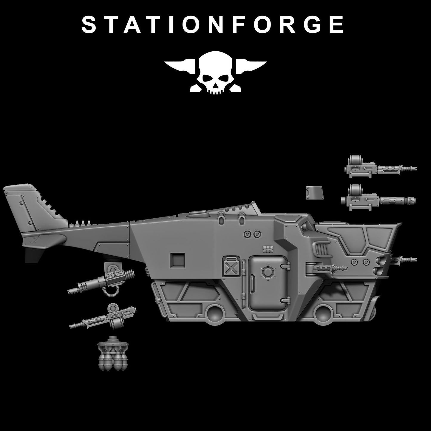 Scavenger Cutlass, Space Techno-bots, modular Sci-Fi warriors by STATIONFORGE, Sci-Fi Wargames Cyber-themed Grimdark miniatures