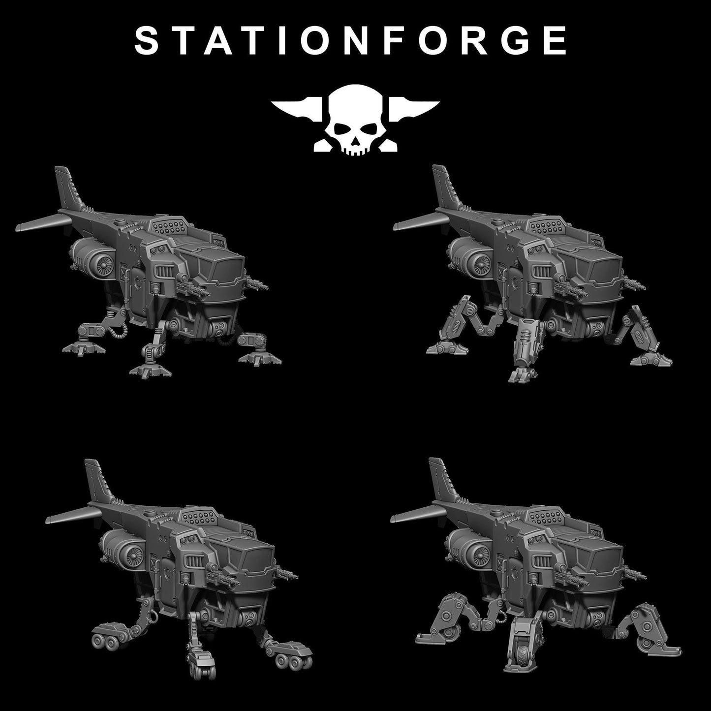 Scavenger Cutlass, Space Techno-bots, modular Sci-Fi warriors by STATIONFORGE, Sci-Fi Wargames Cyber-themed Grimdark miniatures