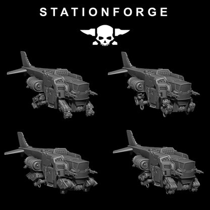 Scavenger Cutlass, Space Techno-bots, modular Sci-Fi warriors by STATIONFORGE, Sci-Fi Wargames Cyber-themed Grimdark miniatures
