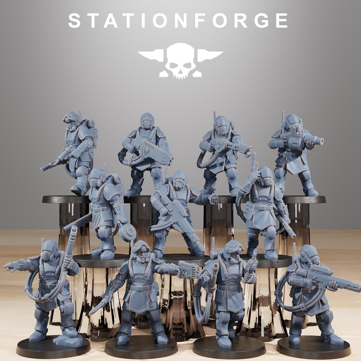 RoyalGuard Commandos Miniatures by STATIONFORGE,  Imperial guard infantry regiment