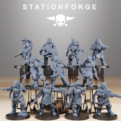 RoyalGuard Commandos Miniatures by STATIONFORGE,  Imperial guard infantry regiment