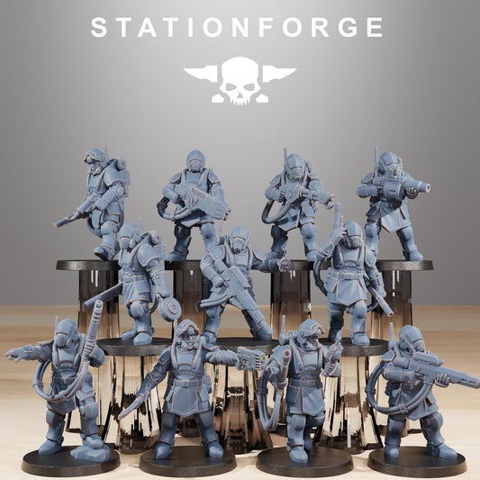 RoyalGuard Commandos Miniatures by STATIONFORGE, Imperial guard infantry regiment