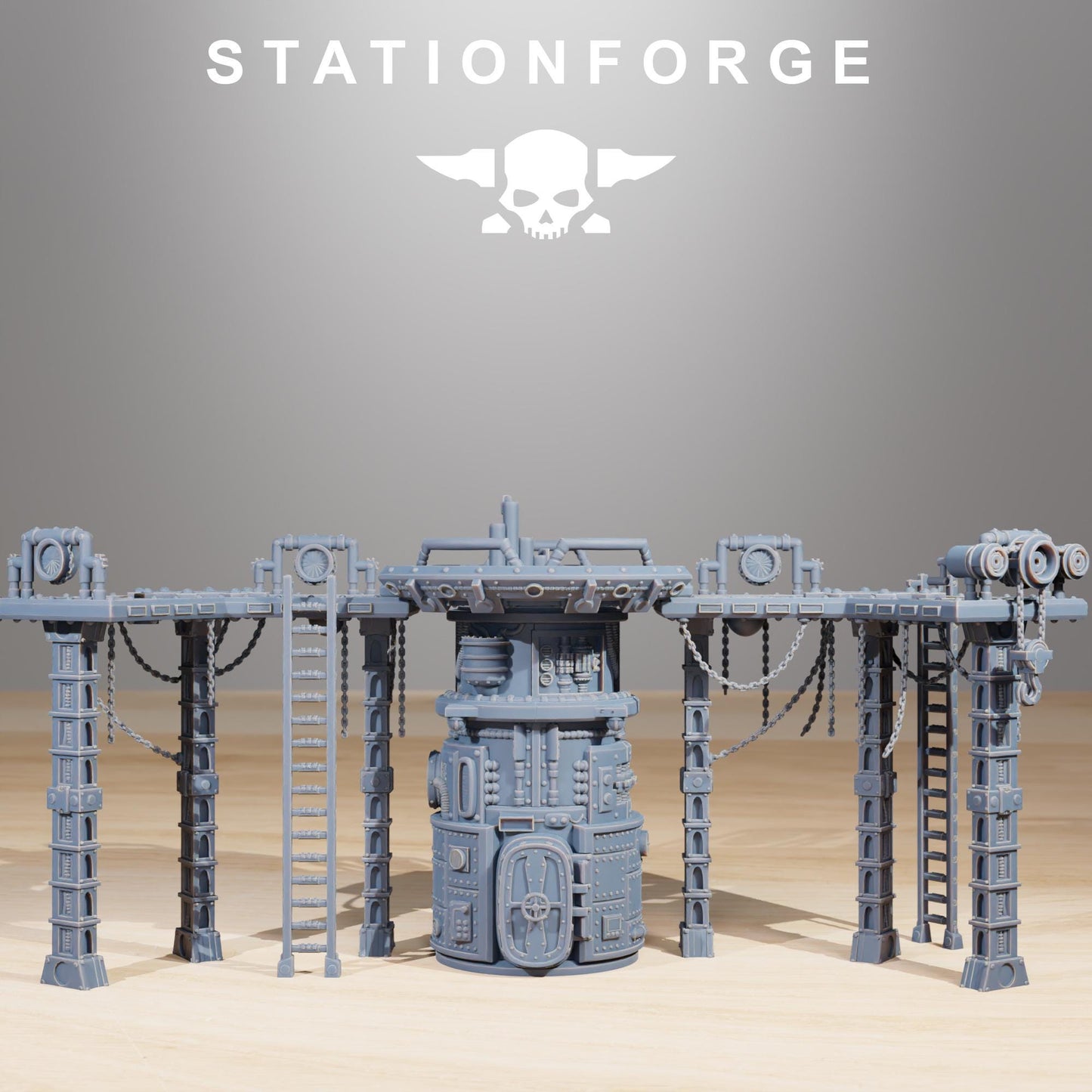 Scavenger Factory Terrain by STATIONFORGE,  Trench Warfare Terrain, Perfect for Wargames