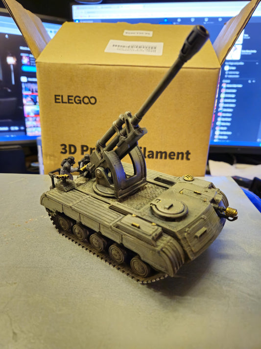 GrimGuard Mobile Artillery Modular Sci-Fi Guardsmen Vehicle by STATIONFORGE, Sci-fi Wargames Proxy, Imperial Guard Transport Truck