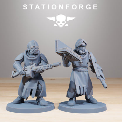 RoyalGuard Templars Modular Set Miniatures by STATIONFORGE,  Imperial guard infantry regiment