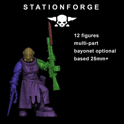 RoyalGuard Templars Modular Set Miniatures by STATIONFORGE,  Imperial guard infantry regiment