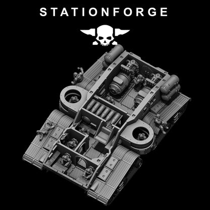 GrimGuard Monolith - GrimGuard Heavy Tank, Sci-Fi Space Guard Soldiers by STATIONFORGE