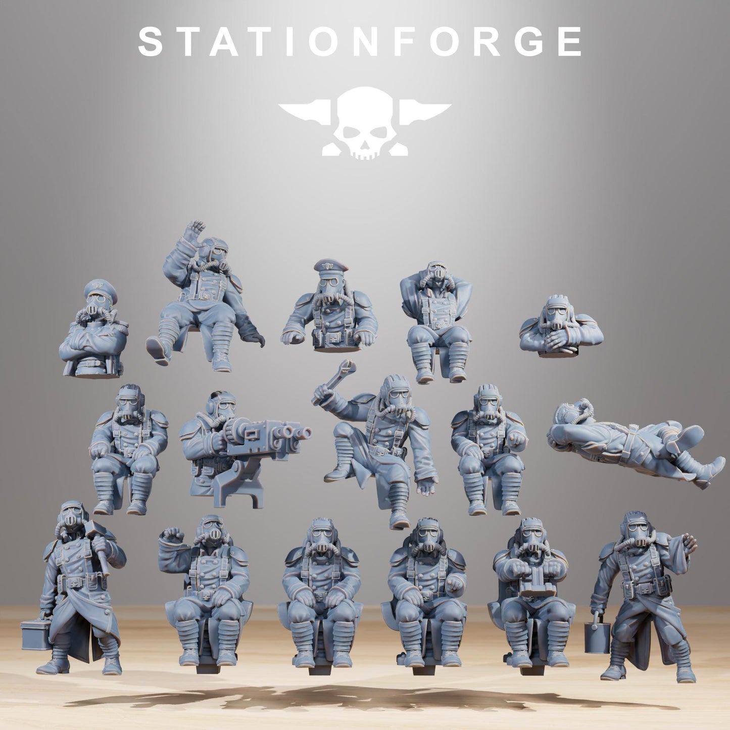 GrimGuard Monolith - GrimGuard Heavy Tank, Sci-Fi Space Guard Soldiers by STATIONFORGE