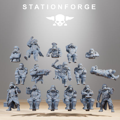 GrimGuard Monolith - GrimGuard Heavy Tank, Sci-Fi Space Guard Soldiers by STATIONFORGE