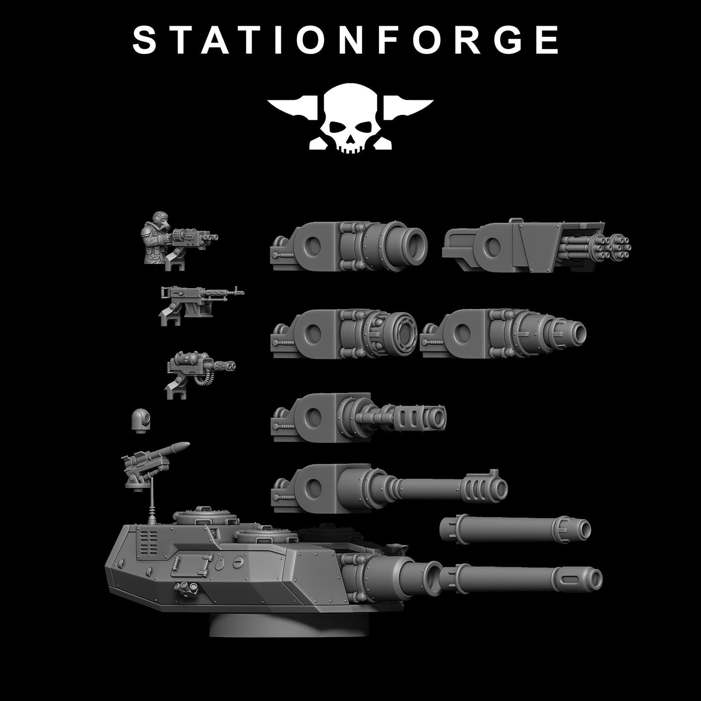 GrimGuard Monolith - GrimGuard Heavy Tank, Sci-Fi Space Guard Soldiers by STATIONFORGE