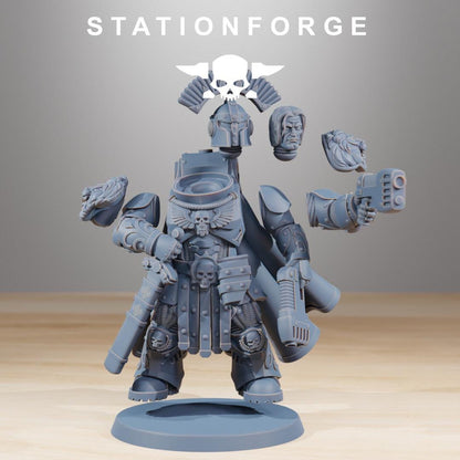 Socratis Guardmen, Modular Sci-Fi Marine warriors by STATIONFORGE, Grimdark Wargames Proxy
