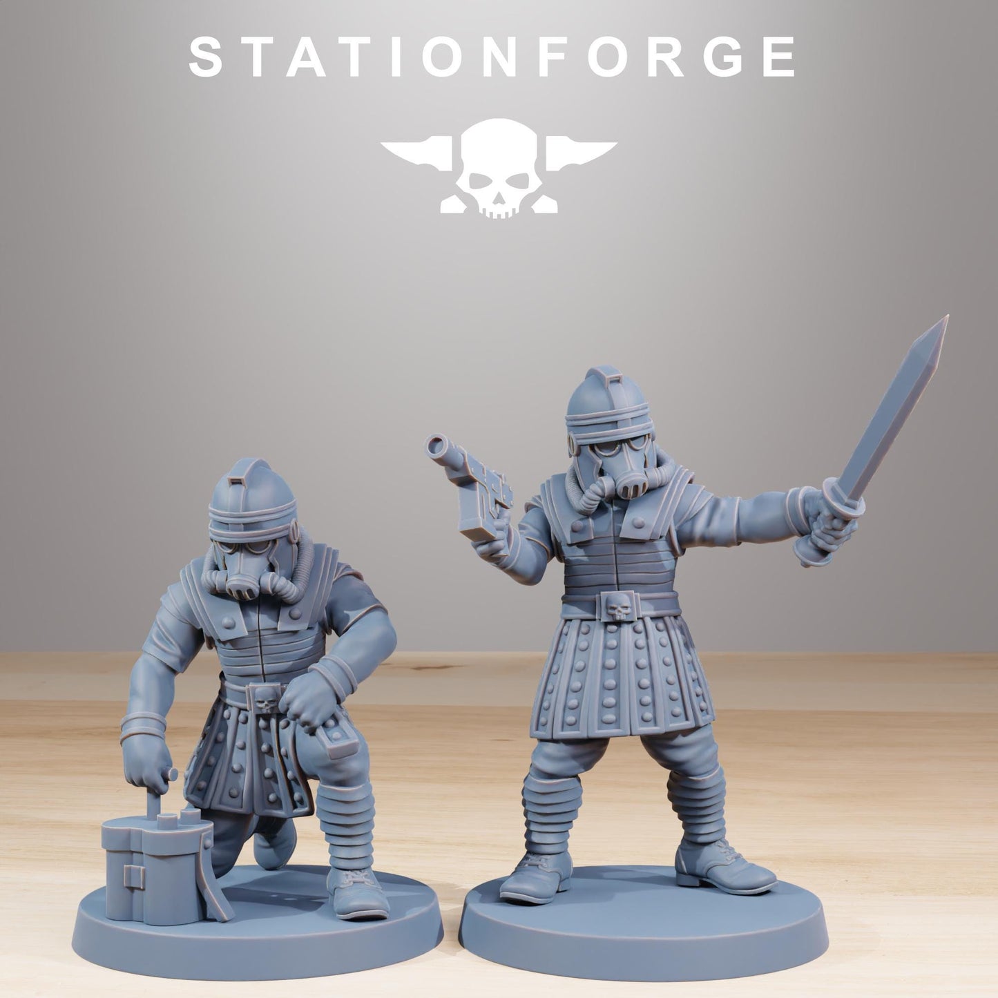 GrimGuard Vexillatio Miniatures by STATIONFORGE,  Imperial guard infantry regiment