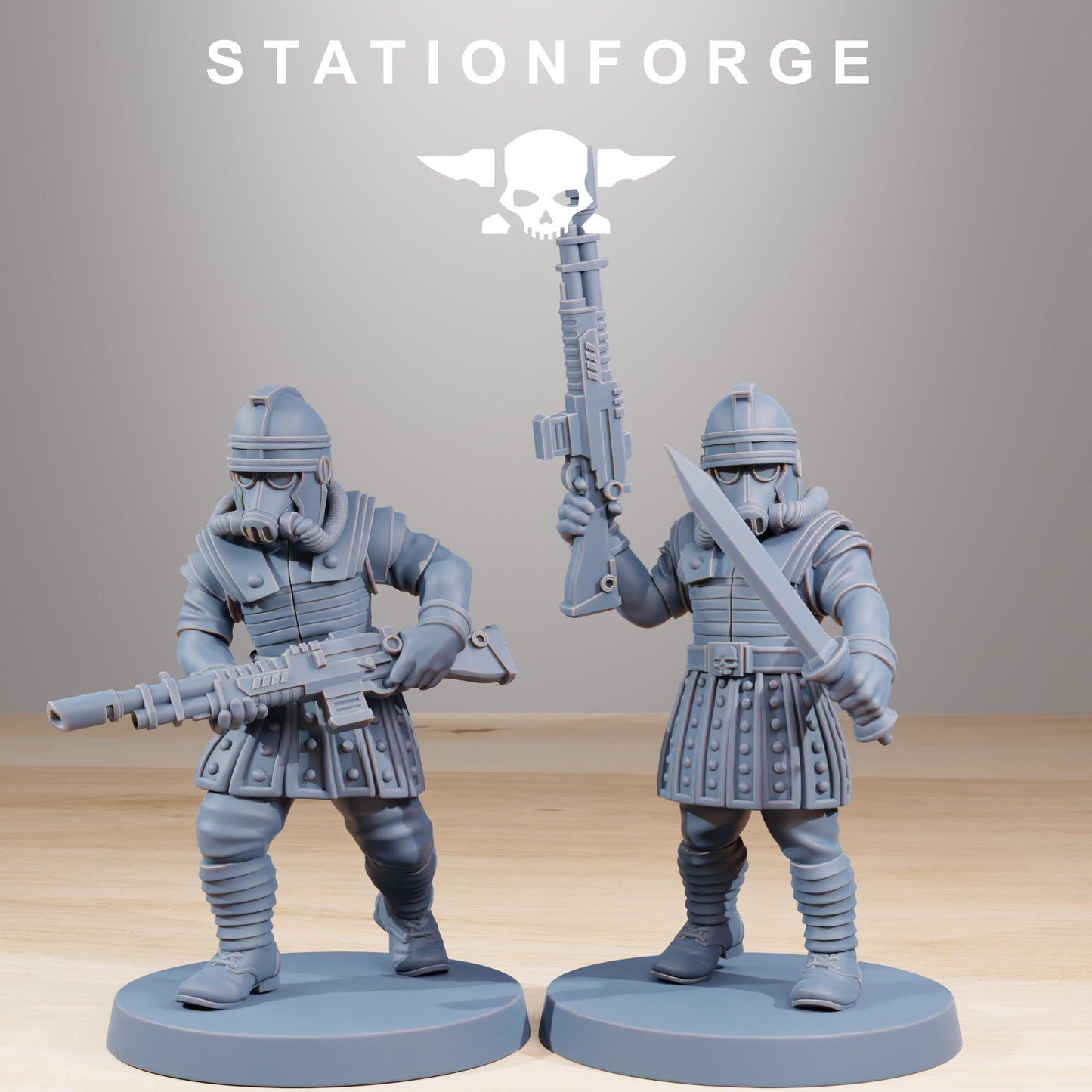 GrimGuard Vexillatio Miniatures by STATIONFORGE,  Imperial guard infantry regiment