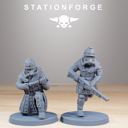 GrimGuard Vexillatio Miniatures by STATIONFORGE,  Imperial guard infantry regiment