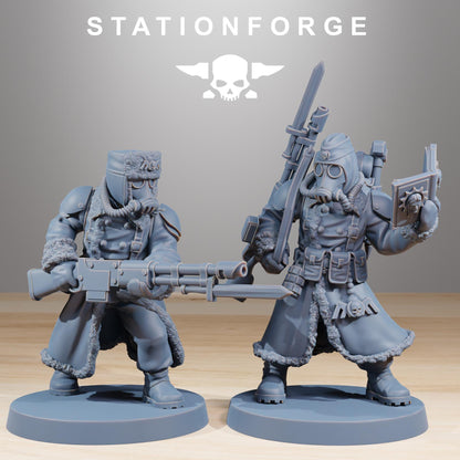 GrimGuard Frostwatch, Death Korps Proxy, Sci-Fi Wargames Miniatures by STATIONFORGE