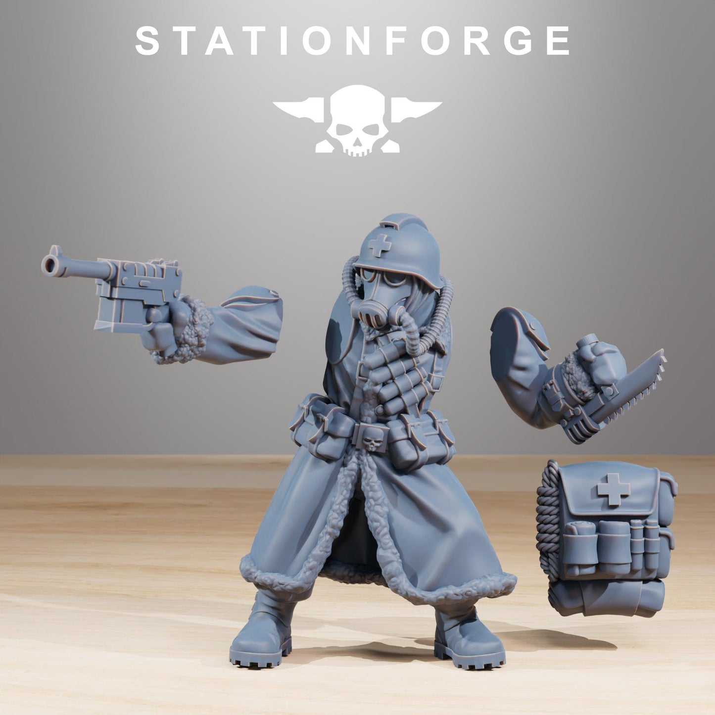 GrimGuard Frostwatch, Death Korps Proxy, Sci-Fi Wargames Miniatures by STATIONFORGE