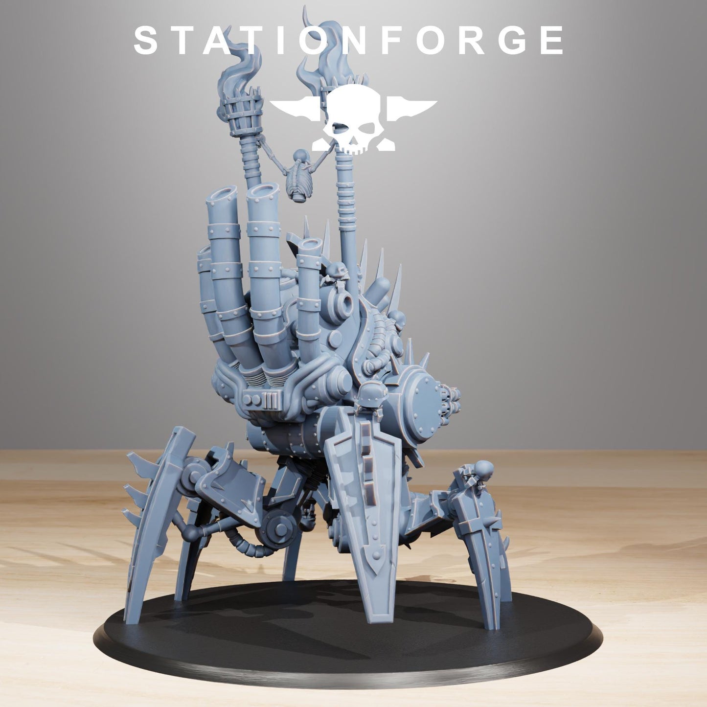 Pythonicus Swarm Spawner, Space Techno-bots, modular Sci-Fi warriors by STATIONFORGE, Sci-Fi Wargames Cyber-themed Grimdark miniatures