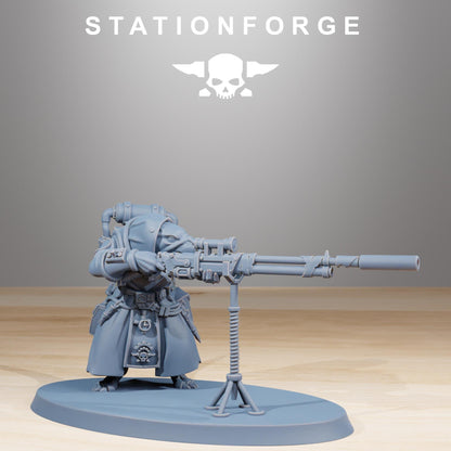 Raticus Grunts, Space Techno-Rats, monopose Sci-Fi warriors by STATIONFORGE, Sci-Fi Wargames Rat-Themed Grimdark miniatures