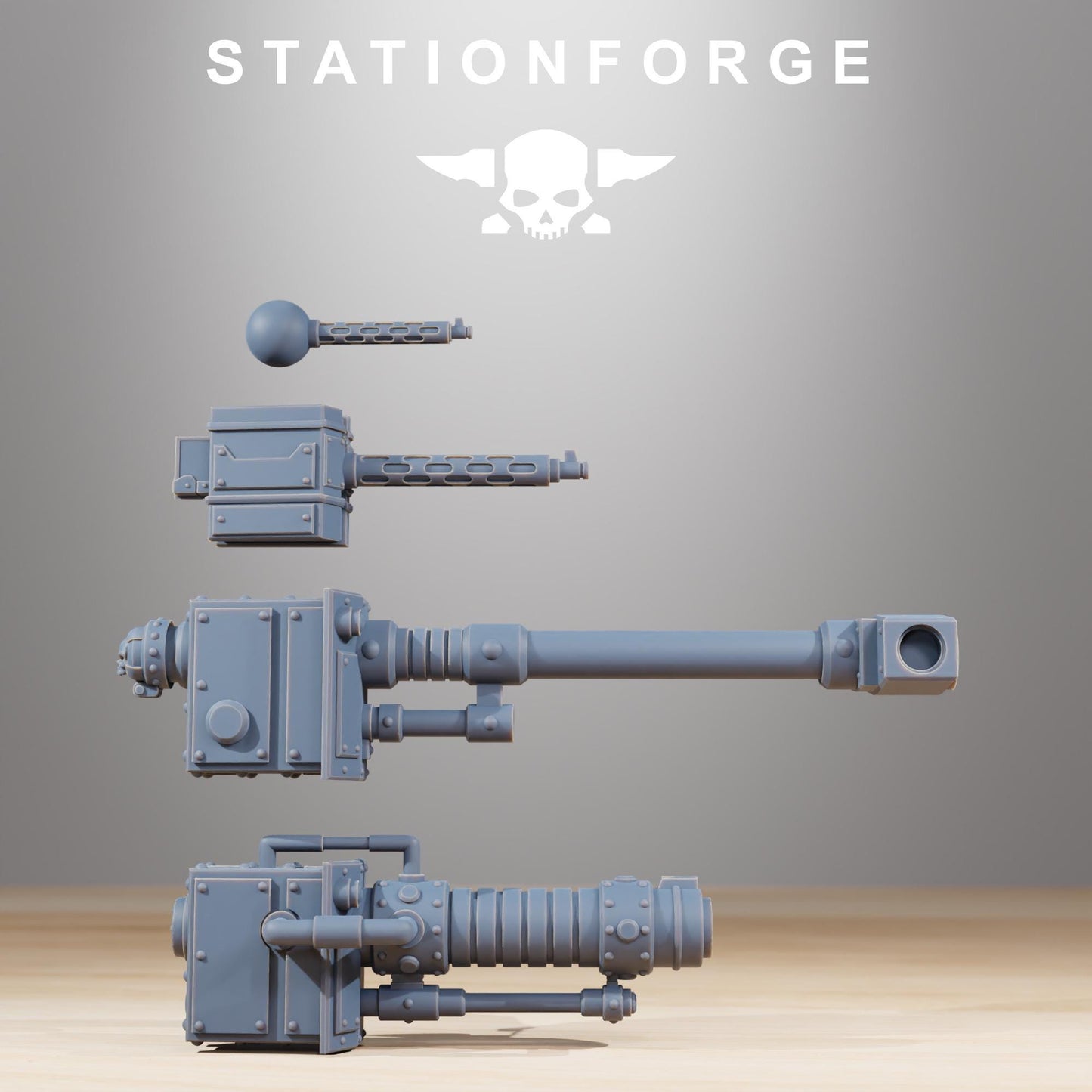 Scavenger Heavy Tank, Space Techno-bots, modular Sci-Fi warriors by STATIONFORGE, Sci-Fi Wargames Cyber-themed Grimdark miniatures