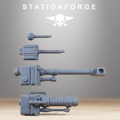 Scavenger Heavy Tank, Space Techno-bots, modular Sci-Fi warriors by STATIONFORGE, Sci-Fi Wargames Cyber-themed Grimdark miniatures
