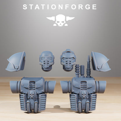 Socratis Light Infantry, Modular Sci-Fi Marine warriors by STATIONFORGE, Grimdark Wargames Proxy