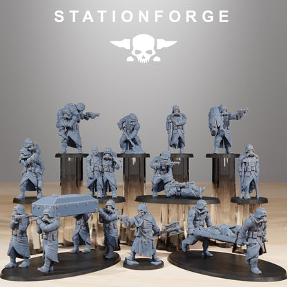 GrimGuard Casualties, Death Korps Proxy, Sci-Fi Wargames Miniatures by STATIONFORGE