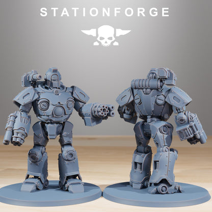 Scavenger Droitex Mk3, Mechanical Robot Infantry, Sci-Fi Wargames Miniatures by STATIONFORGE