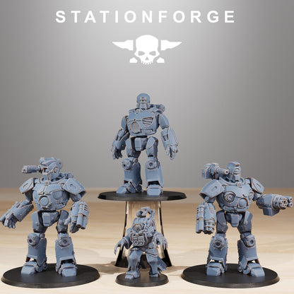 Scavenger Droitex Mk3, Mechanical Robot Infantry, Sci-Fi Wargames Miniatures by STATIONFORGE