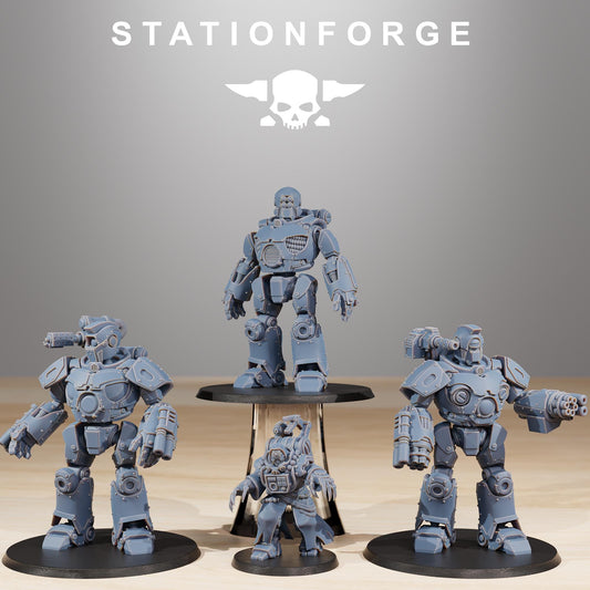 Scavenger Droitex Mk3, Mechanical Robot Infantry, Sci-Fi Wargames Miniatures by STATIONFORGE