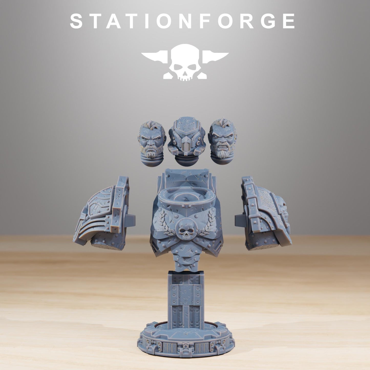 Socratis Collectible, Modular Sci-Fi Marine warriors by STATIONFORGE, Grimdark Wargames Proxy