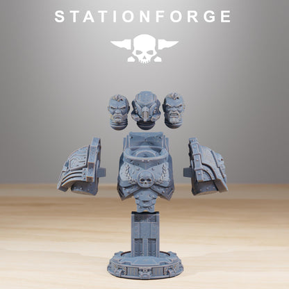 Socratis Collectible, Modular Sci-Fi Marine warriors by STATIONFORGE, Grimdark Wargames Proxy