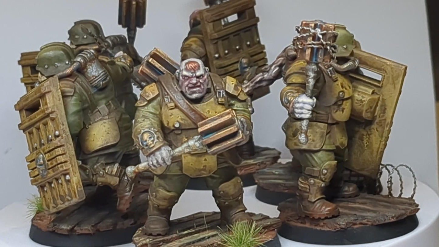 GrimGuard Mutants, Imperial Guard Proxy, Sci-Fi Wargames Miniatures by STATIONFORGE