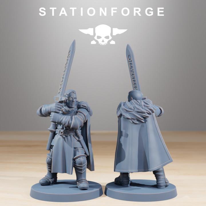 RoyalGuard Gideon Ravus, Death Korps Proxy, Sci-Fi Wargames Miniatures by STATIONFORGE