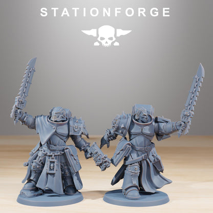 Socratis Crusaders, Modular Sci-Fi Marine warriors by STATIONFORGE, Grimdark Wargames Proxy