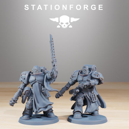 Socratis Crusaders, Modular Sci-Fi Marine warriors by STATIONFORGE, Grimdark Wargames Proxy