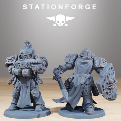 Socratis Crusaders, Modular Sci-Fi Marine warriors by STATIONFORGE, Grimdark Wargames Proxy