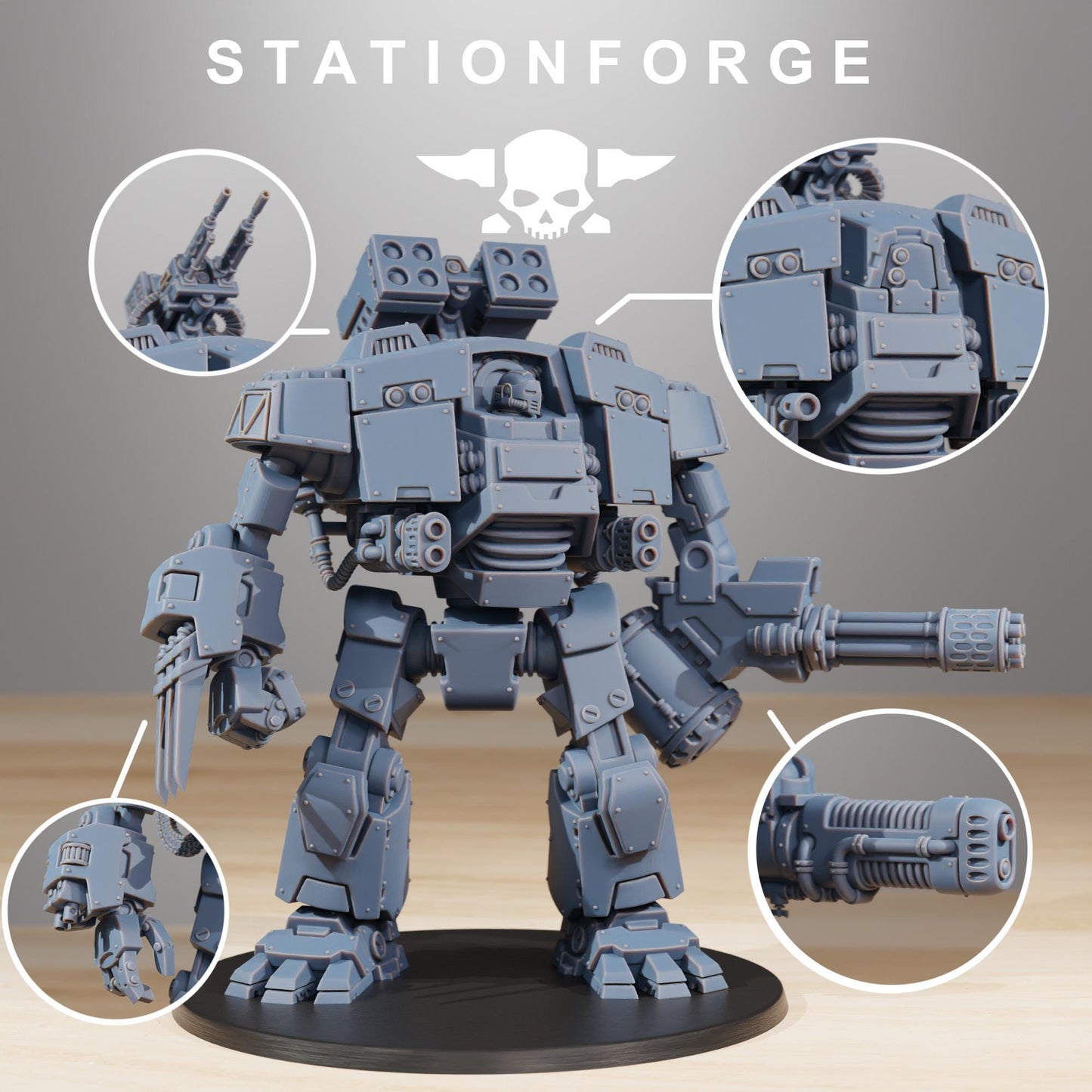 Socratis Dreadstorm - Socratis Marines  - Futuristic Marine Army, Sci-Fi Space Combat Walker by STATIONFORGE