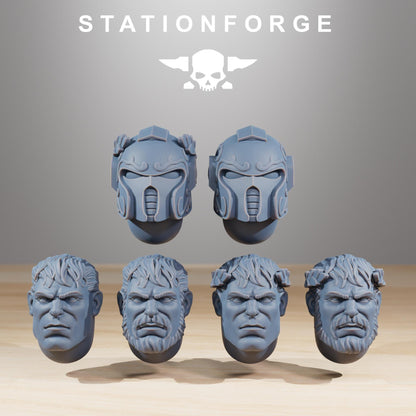 Socratis Archon, Modular Sci-Fi Marine warriors by STATIONFORGE, Grimdark Wargames Proxy