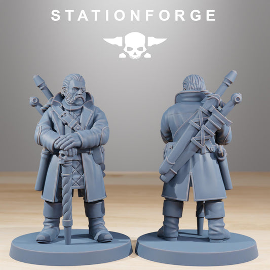 RoyalGuard Gerald Price, Death Korps Proxy, Sci-Fi Wargames Miniatures by STATIONFORGE
