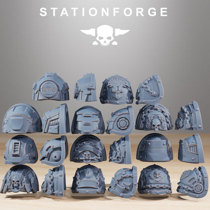 Socratis Reinforcers, Modular Sci-Fi Marine warriors by STATIONFORGE, Grimdark Wargames Proxy
